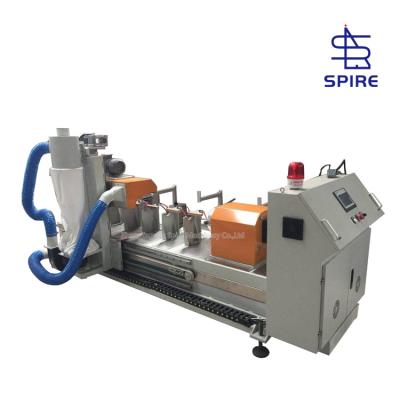 Plastic pipe slotting machine